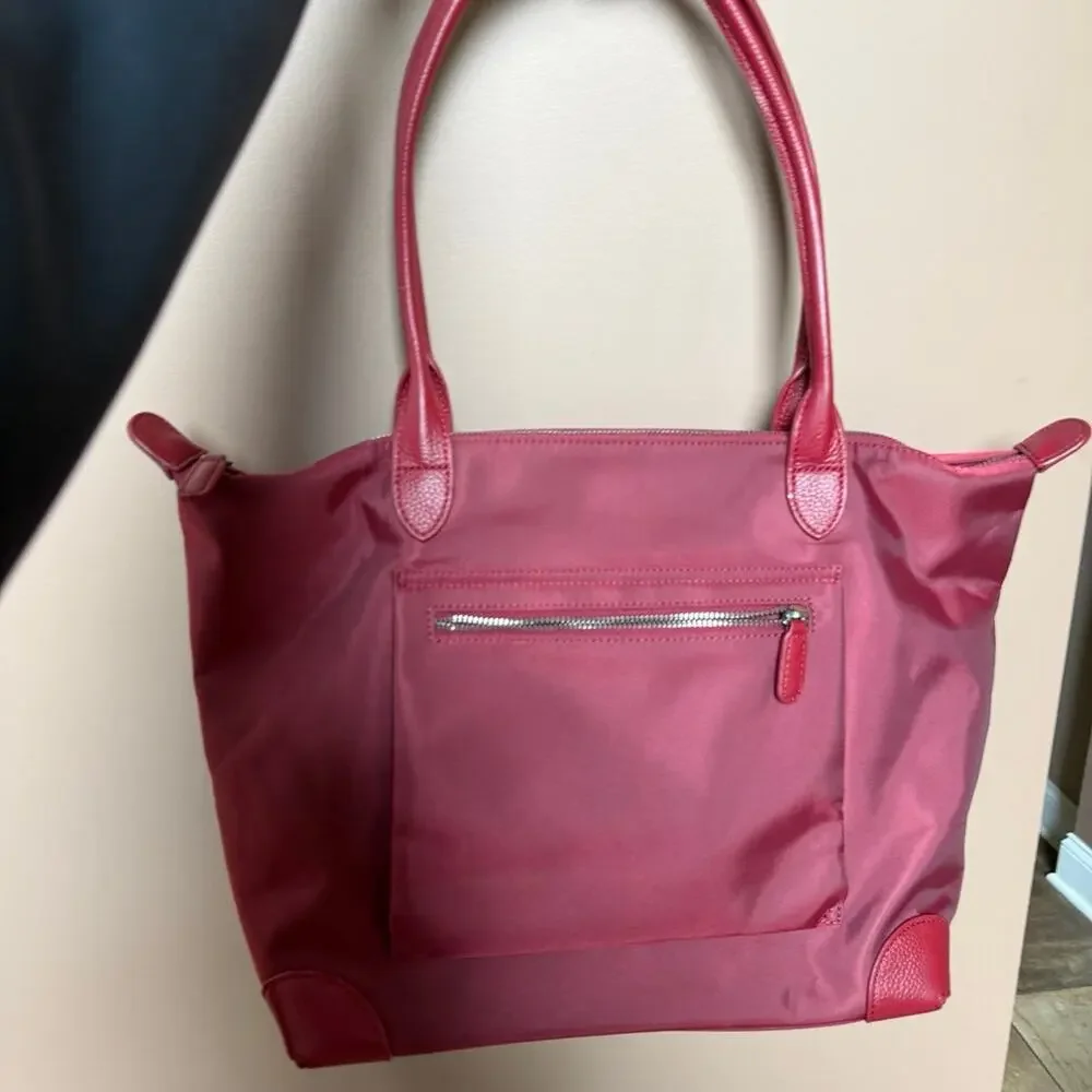 Doris&Jacky Women’s tote bag Wine Red NWOT